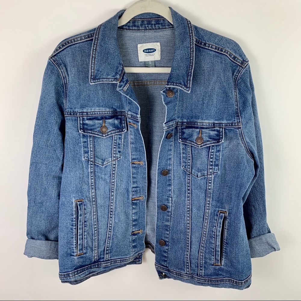 light wash old navy denim jacket